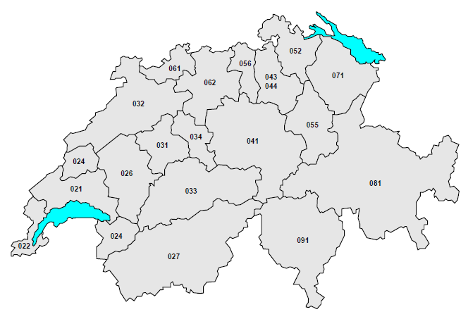 Telefonvorwahlen für Schweiz